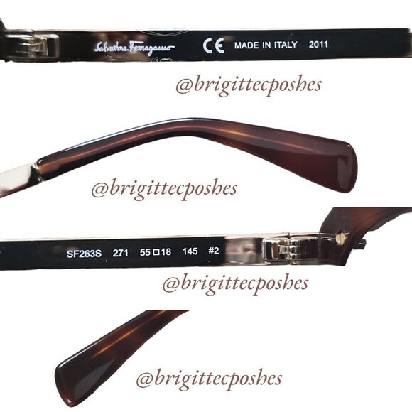 SALVATORE FERRAGAMO Unisex SF263S 55mm Sunglasses - Picture 7 of 10